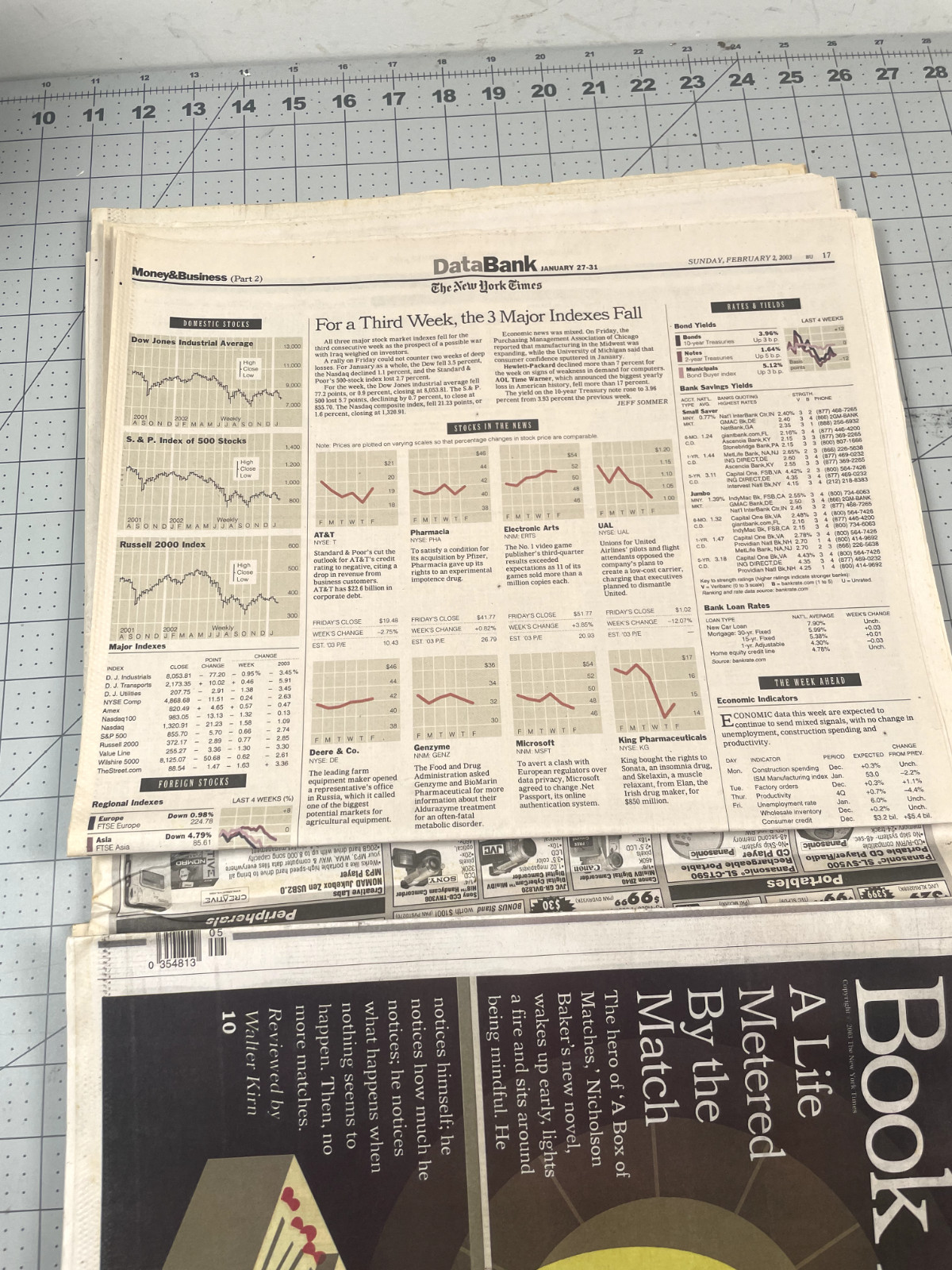 New York Times No 52,382 Shuttle Breaks Up Columbia Space Shuttle Feb 2 2003