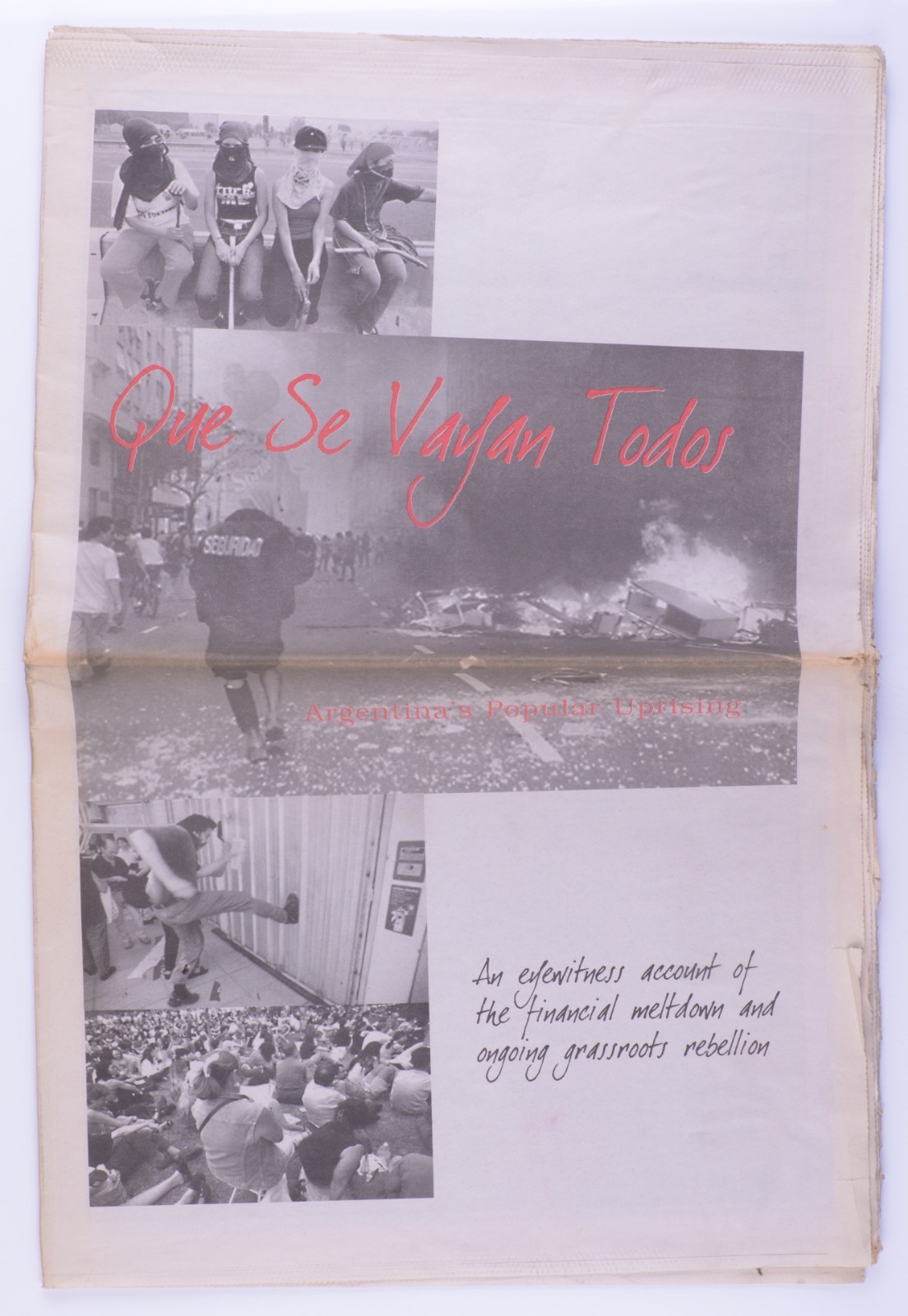 Que Se Vayan Todos: Argentina’s Popular Uprising Anticapitalist Newspaper