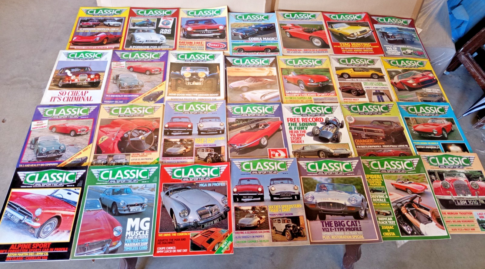 lot 64 Classic and Sportcar magazines not complete 1982 to 1993