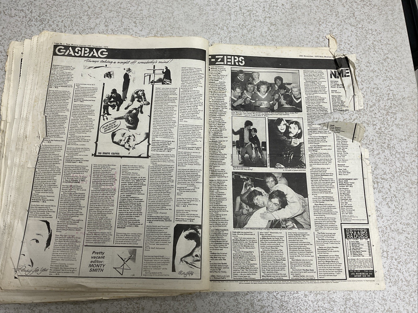 NME Newspaper – 24th November 1979 – The Thinker
