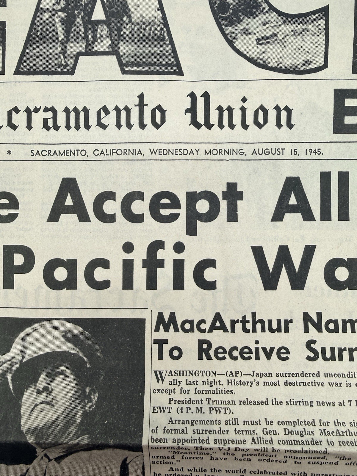 Sacramento Union 142nd Anniversary Commemorative Newspaper 1993 Reprint Edition
