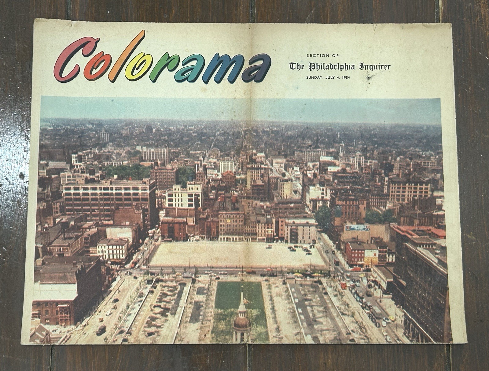 Vtg July 4, 1954 Colorama Section The Philadelphia Inquirer Insert Liberty Bell