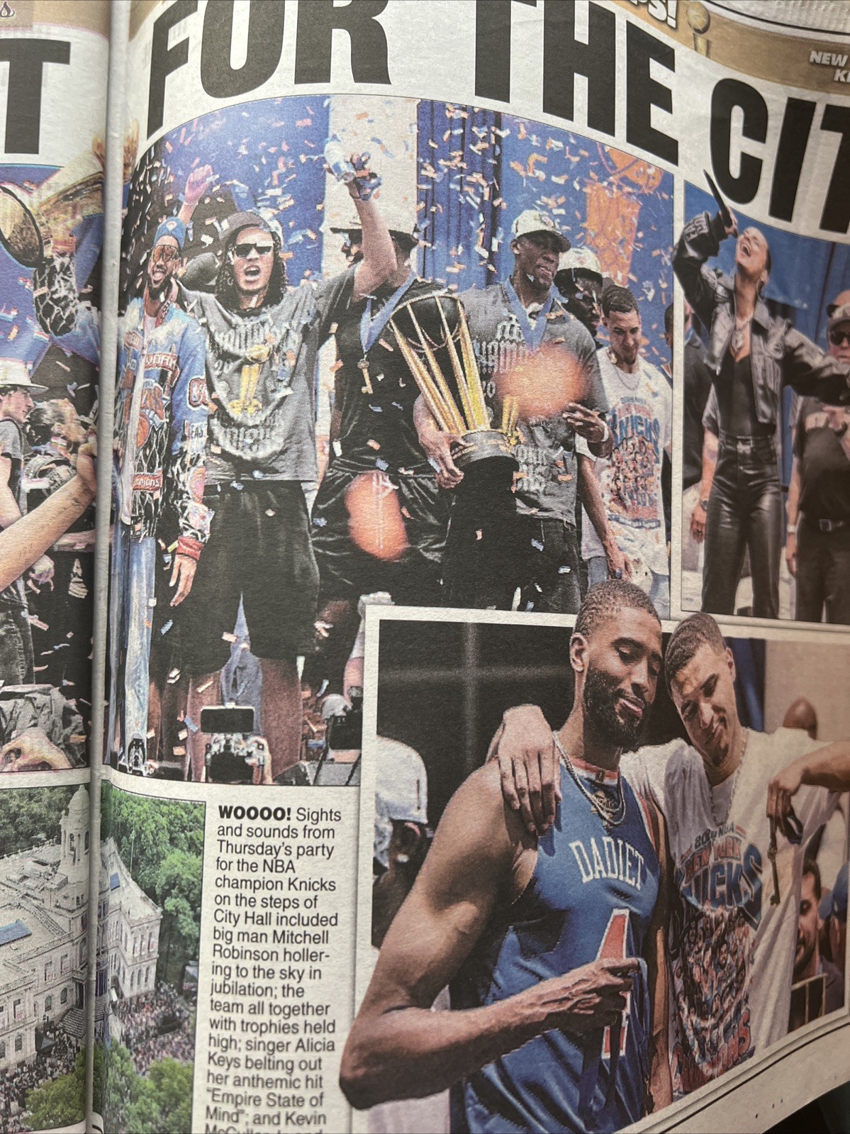 CITY OF LOVE NEW YORK POST KNICKS CHAMPIONS PARADE 6/19/2026 ?
