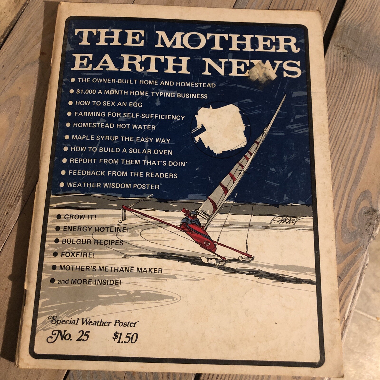 1974 January, The Mother Earth News No. 25 Special Weather Poster (MH112)