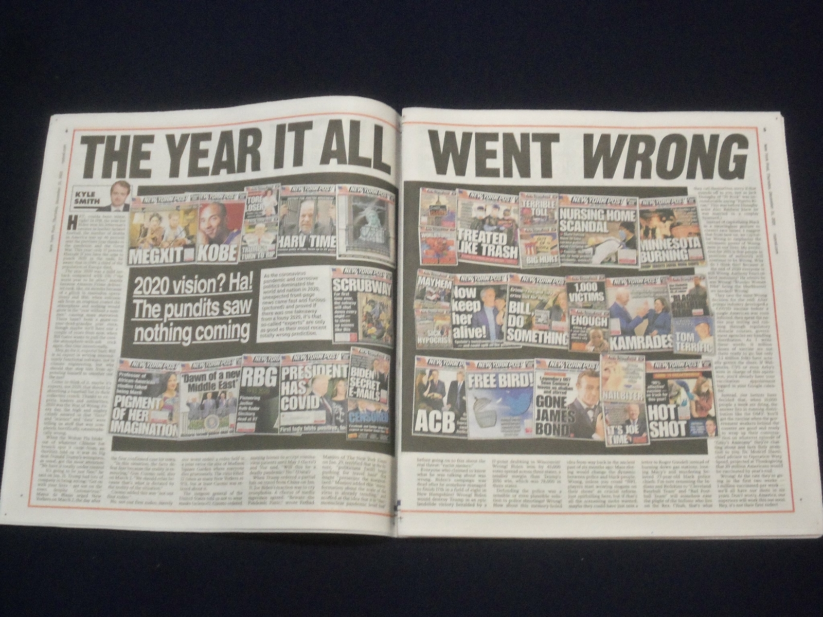 2020 DECEMBER 31 NEW YORK POST NEWSPAPER – NEW YEAR’S HEAVE – GOOD RIDDANCE 2020