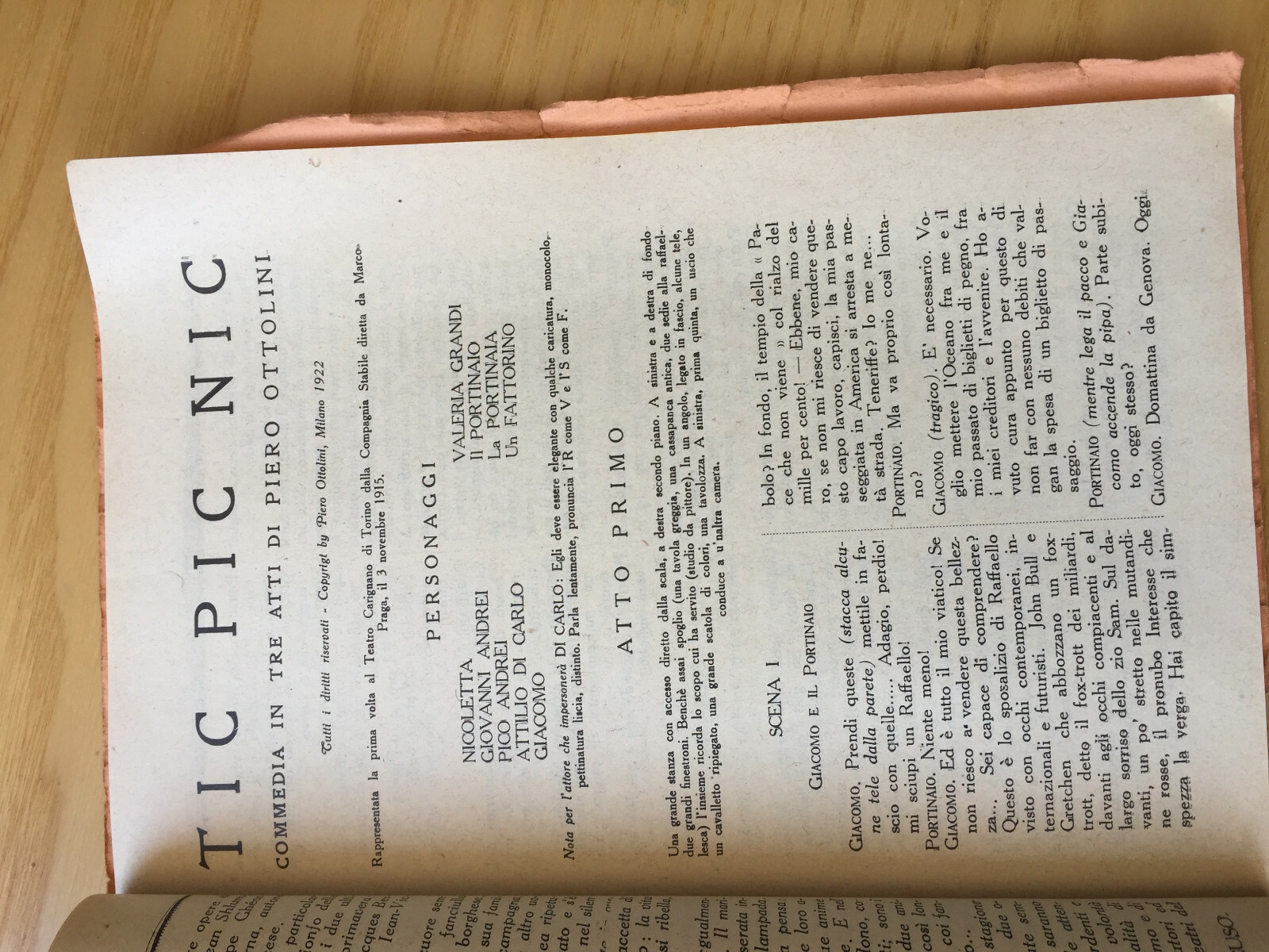 MONDADORI COMEDIA PERIODICO COMEDIA E VITA THEATRALE N° 14 1922 OTTOLINI 2/19