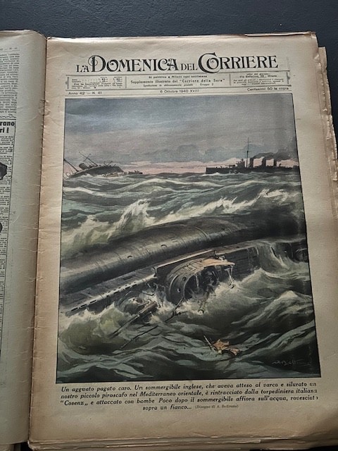 La Domenica del Corriere 41 1940 England Cassala War WWII United Kingdom