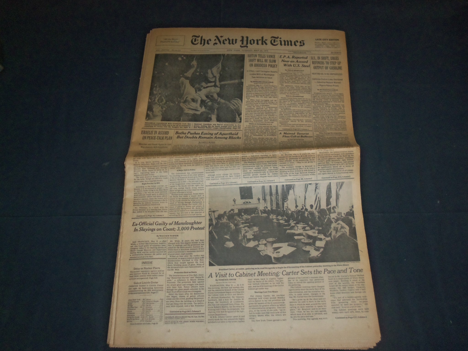 1979 MAY 22 THE NEW YORK TIMES – MONTREAL CANADIANS WIN STANLEY CUP – NP 3549