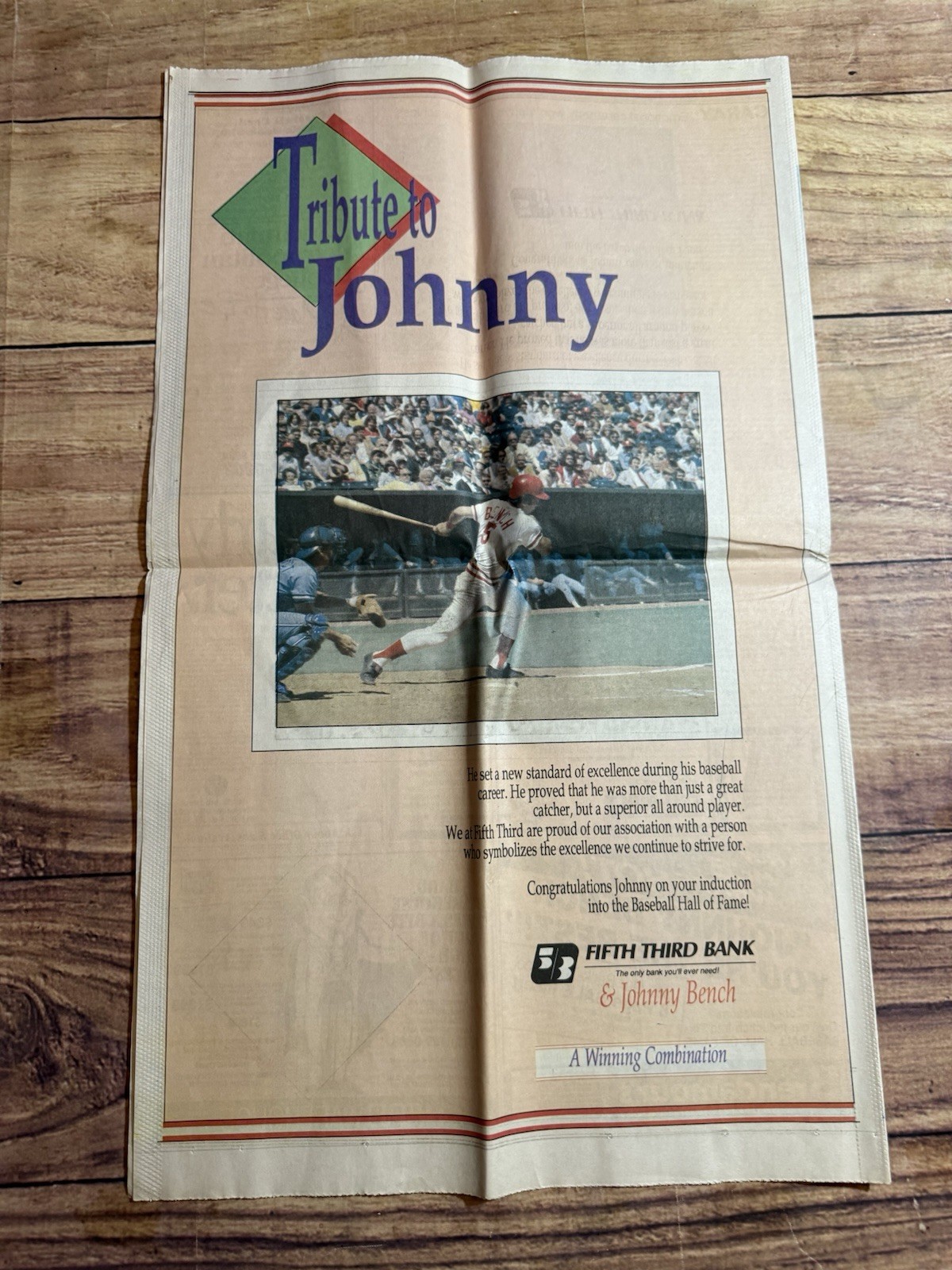 Cincinnati Reds Newspaper Lot Of 3 Cincinnati Enquirer Johnny Bench 1989 Rose 85