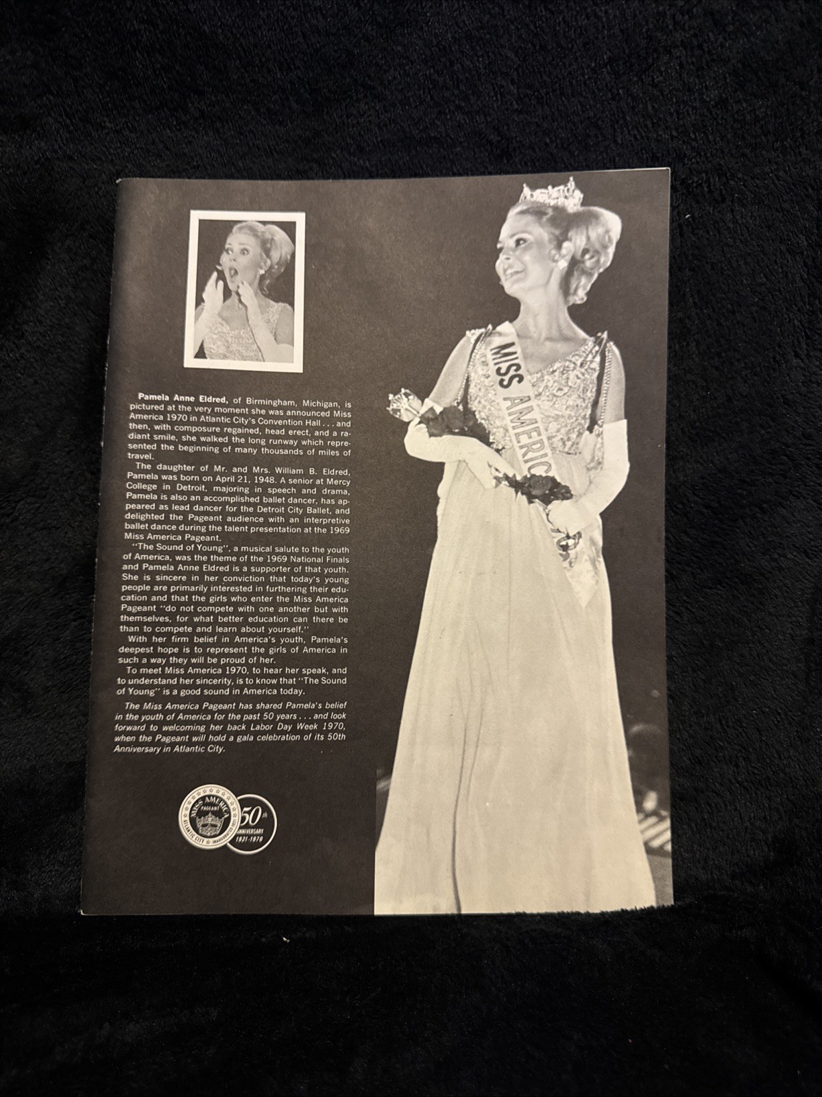Vintage The 1970 Miss Utah Scholarship Pageant Yearbook Program With Signatures
