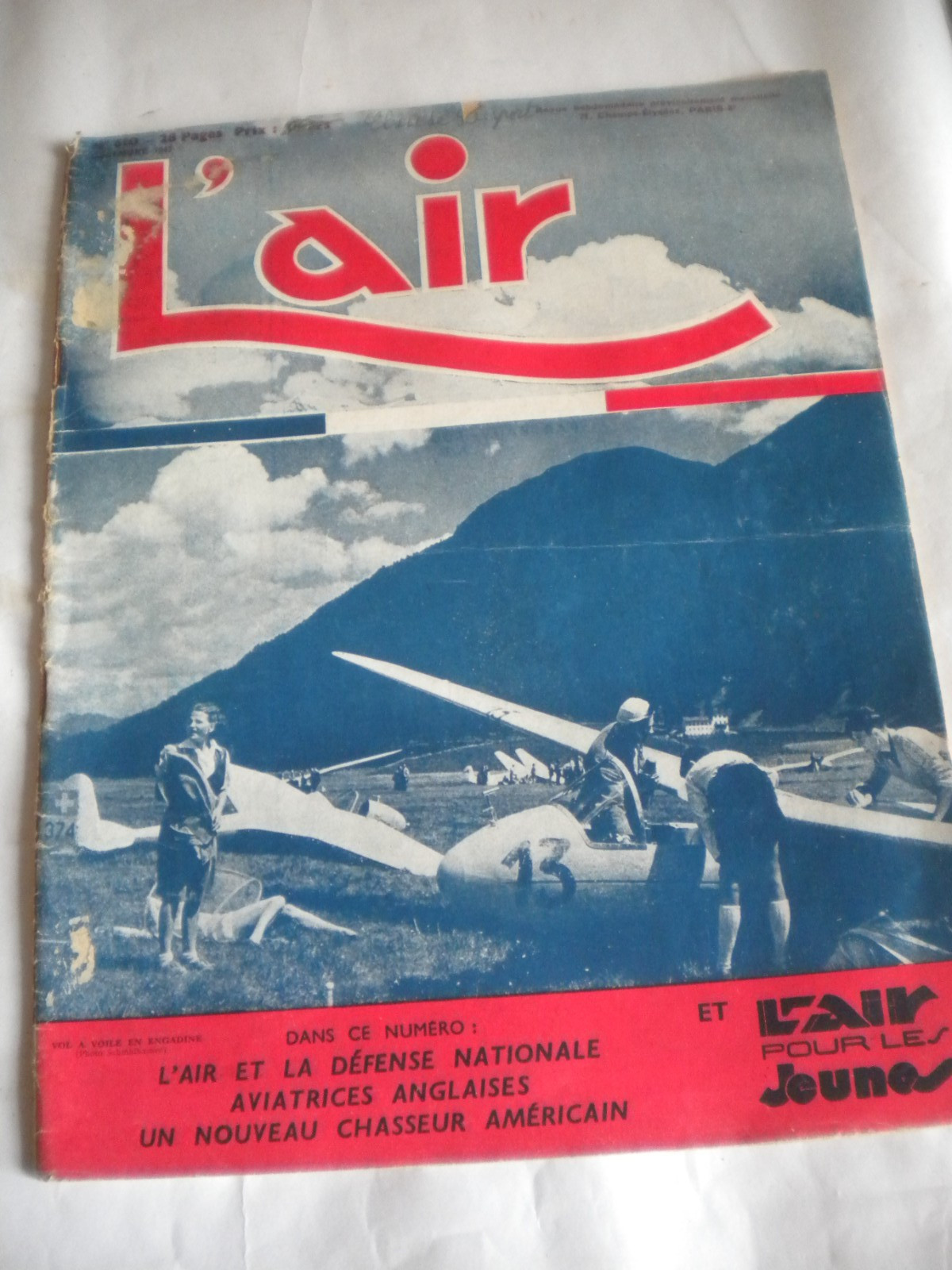 L’Air Aviation Magazines French 1940s lot WW2 wartime