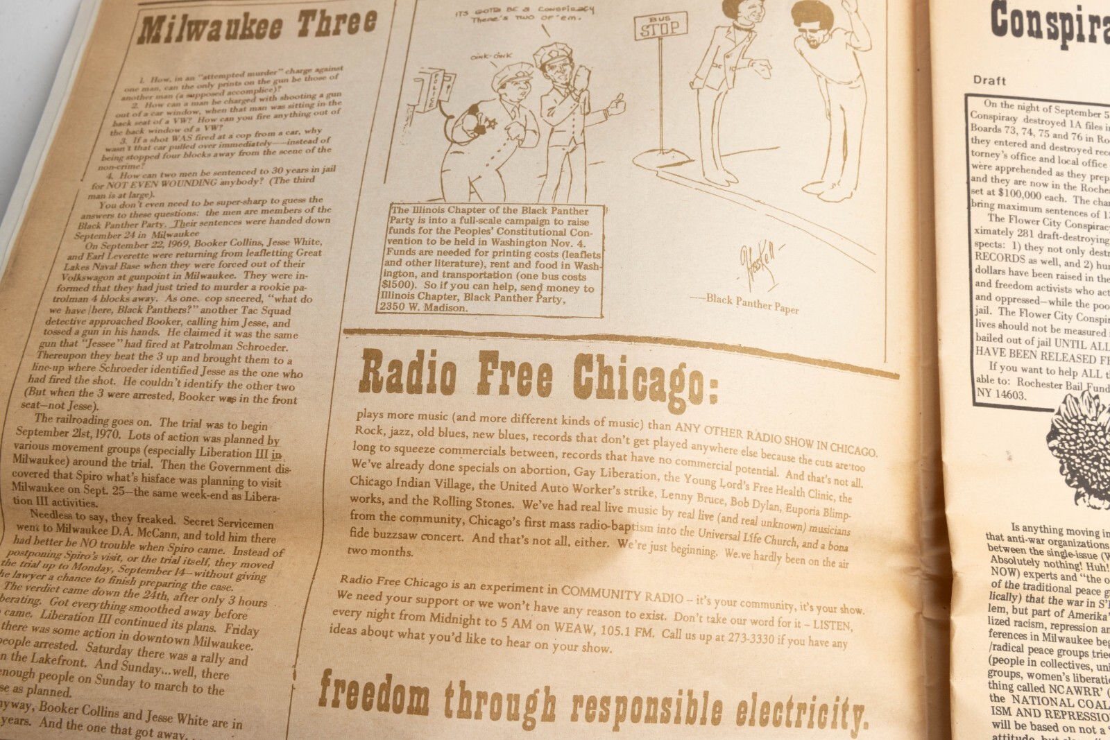 Chicago Seed Vol 5 Issue 12 Jimi Hendrix Centerfold Black Panther Party Comic