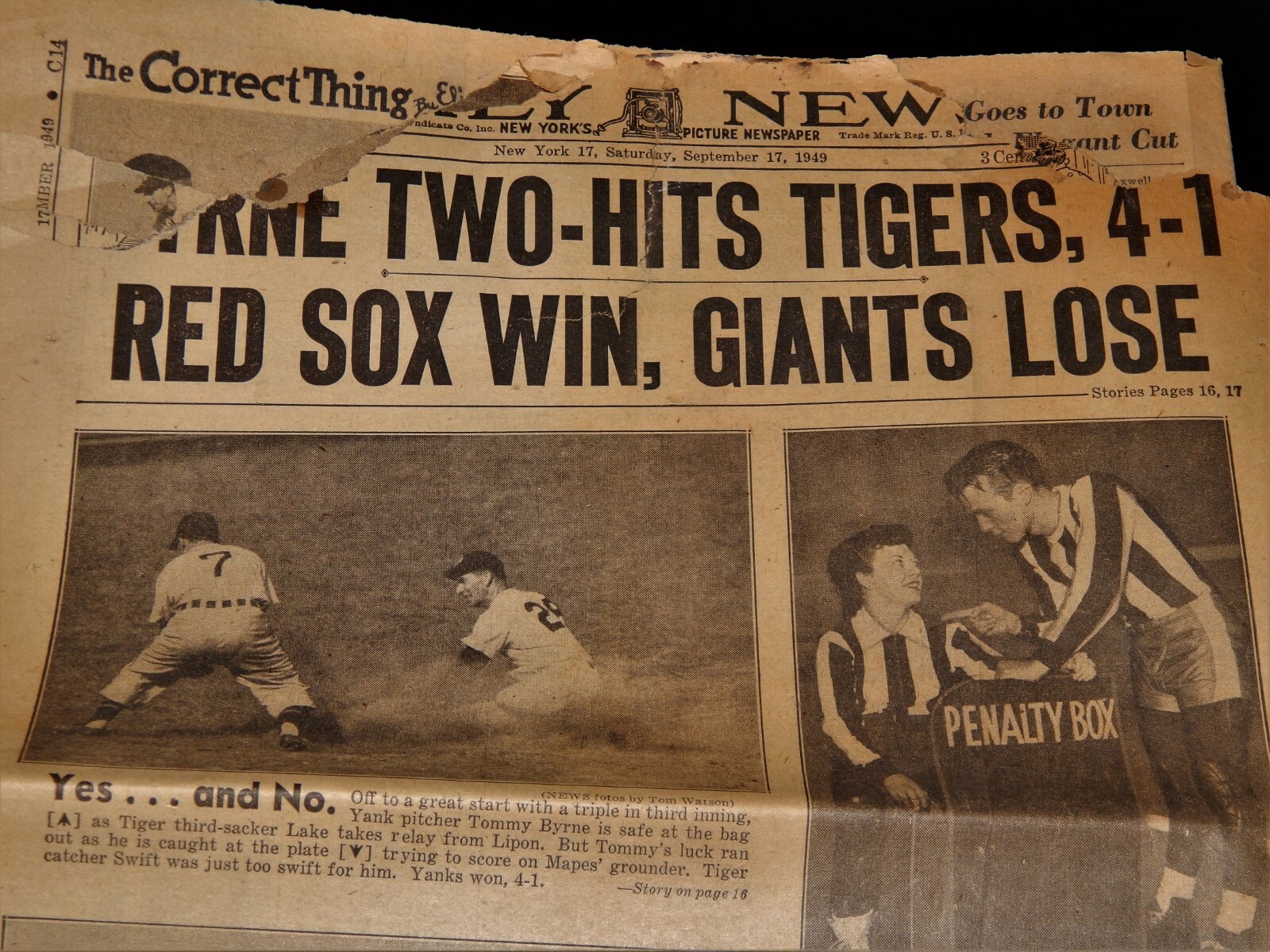 Vintage Newspaper,1949, NYC, The Daily News-New York,Yankees,Strike, Ad’s,Truman