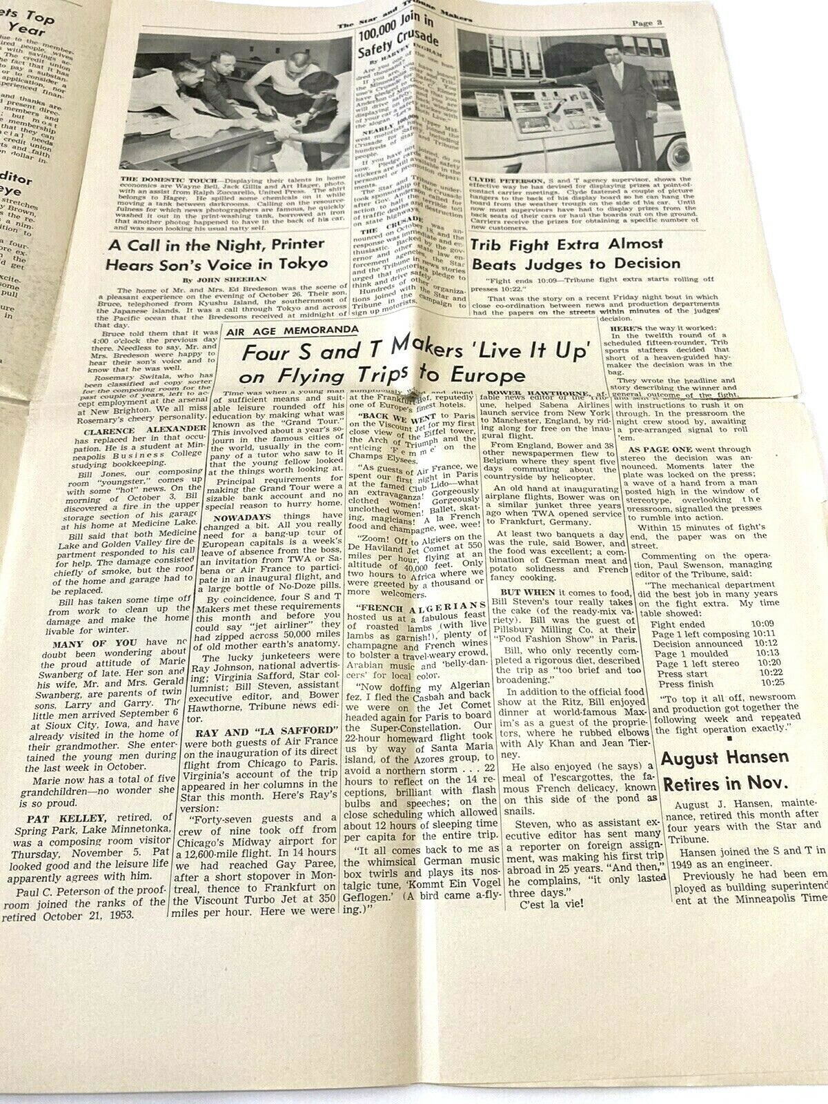 1953 Minneapolis Star Tribune Makers Staff Newspaper Ephemera Vintage Retro