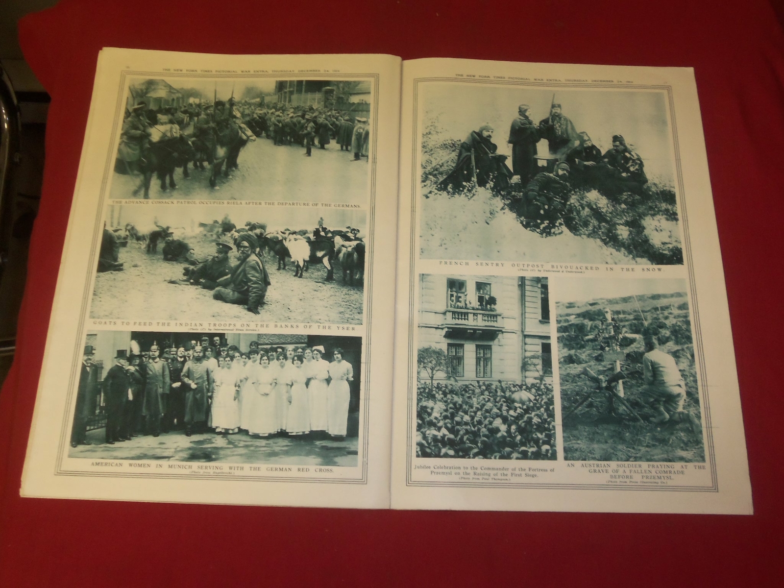 1914 DECEMBER 24 NY TIMES PICTORIAL WAR EXTRA SECTION – CHRISTMAS ISSUE- NP 3941