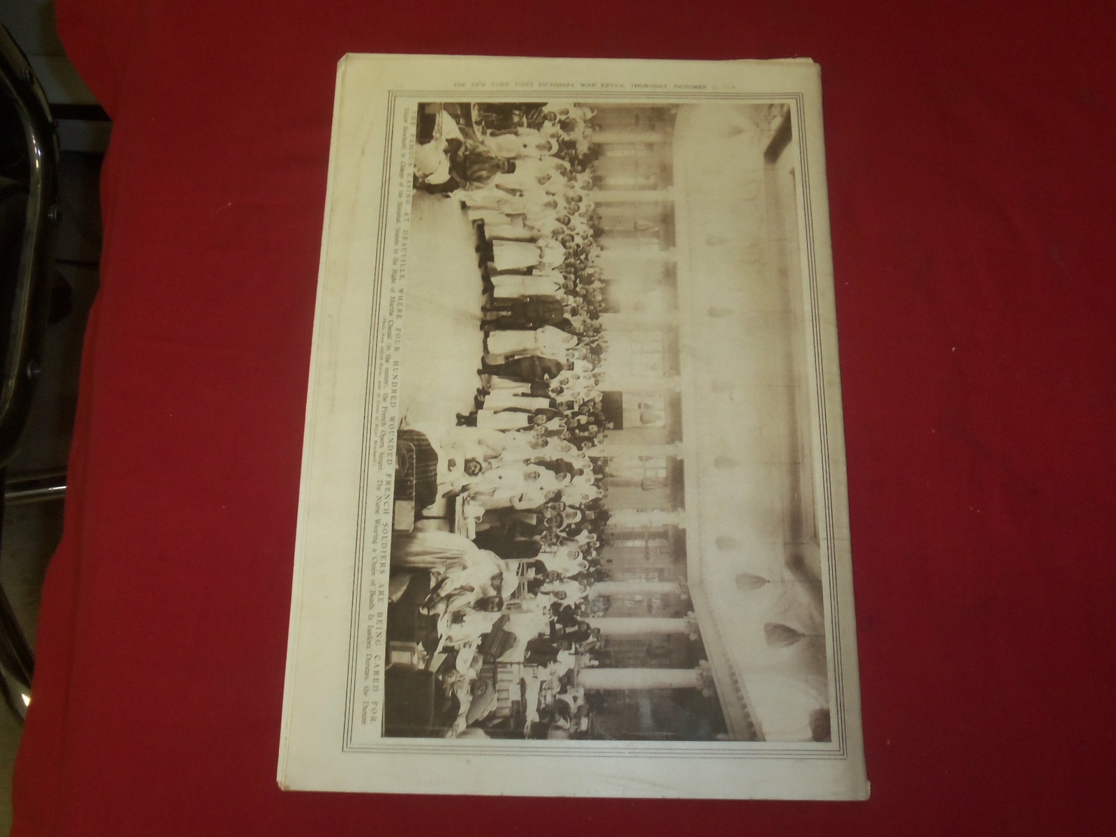 1914 OCTOBER 15 NY TIMES PICTORIAL WAR EXTRA SECTION – BELGIAN CAVALRY – NP 3933