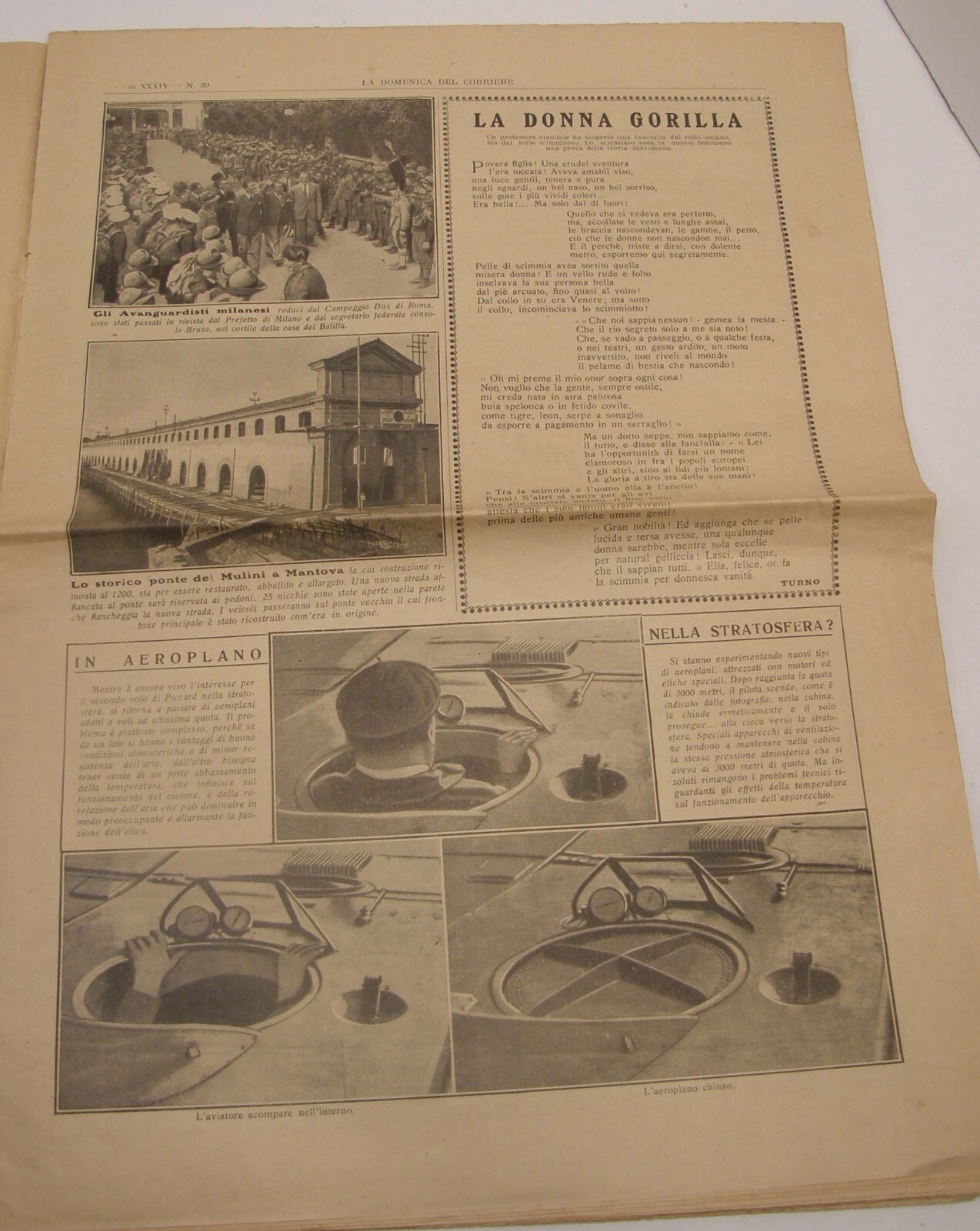 SEPTEMBER 1932 LA DOMENICA DEL CORRIERE ITALIAN NEWSPAPER QUEEN ELENA COVER