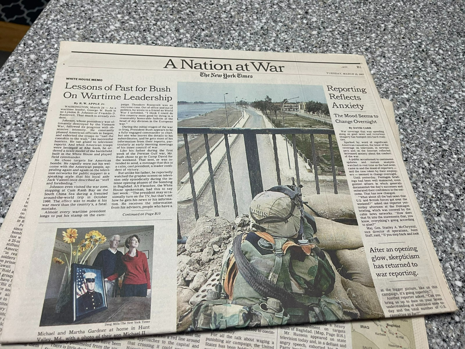 New York Times March 25, 2003 Iraq War –