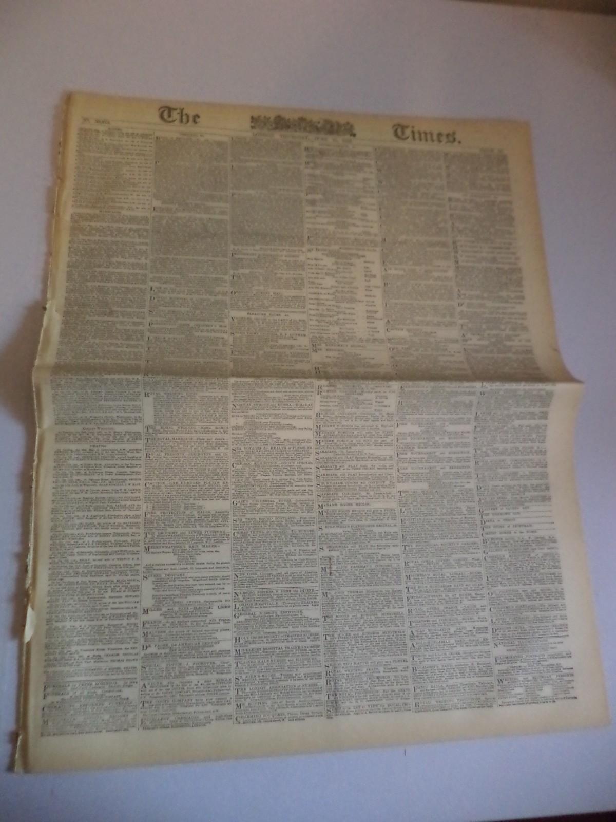 the times old antique original newspaper 15 june 1893 goschen economics
