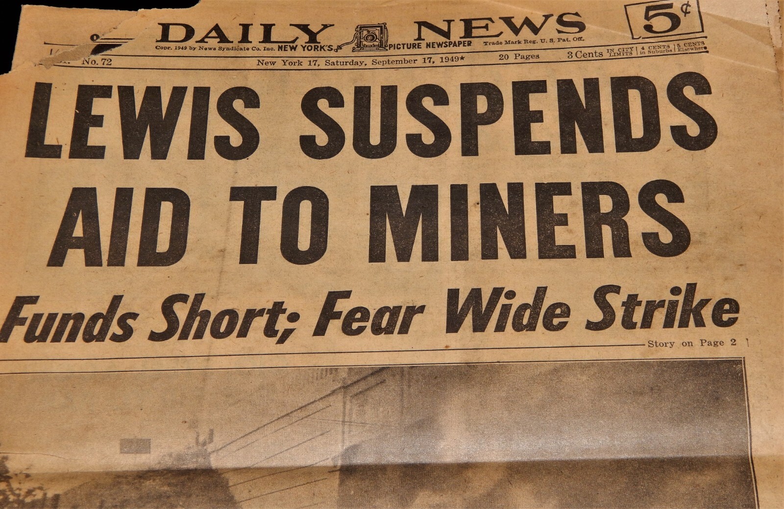 Vintage Newspaper,1949, NYC, The Daily News-New York,Yankees,Strike, Ad’s,Truman