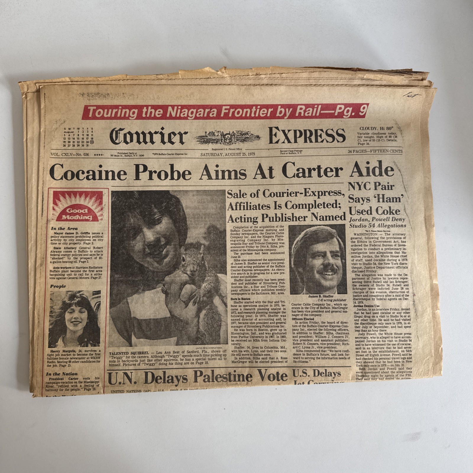 Buffalo Courier Express Newspaper – August 25, 1979 – COMPLETE – Carter Aide