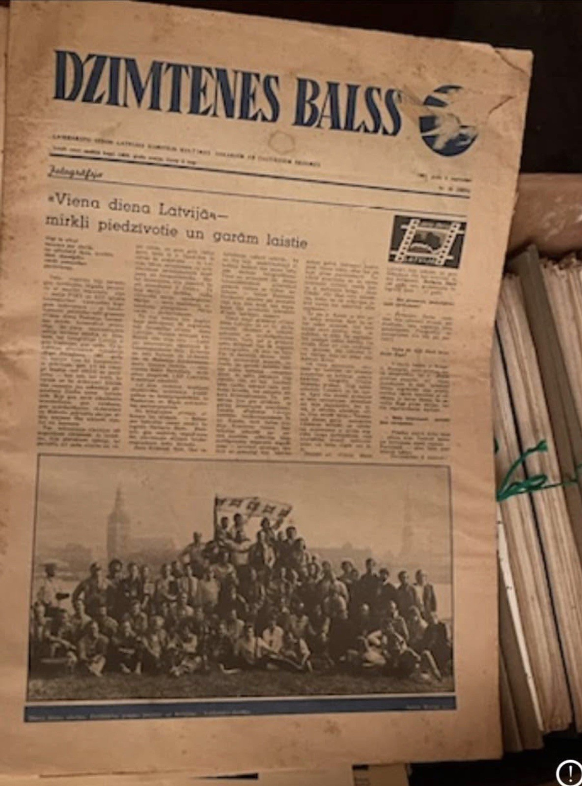 Adolf Hitler cover…. Huge collection of Latvian Newspapers from 1940s Ww2