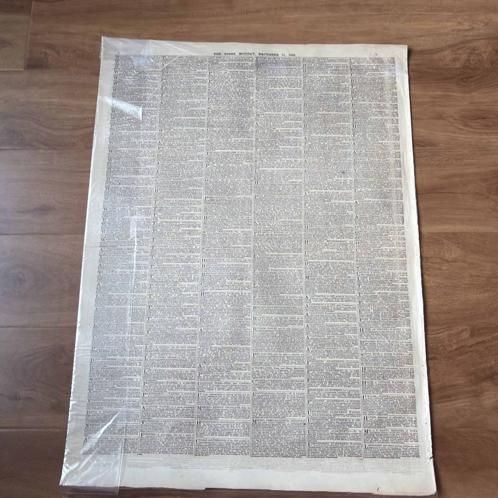 December 11 1848 THE LONDON TIMES Victorian ORIGINAL Newspaper and Supplement