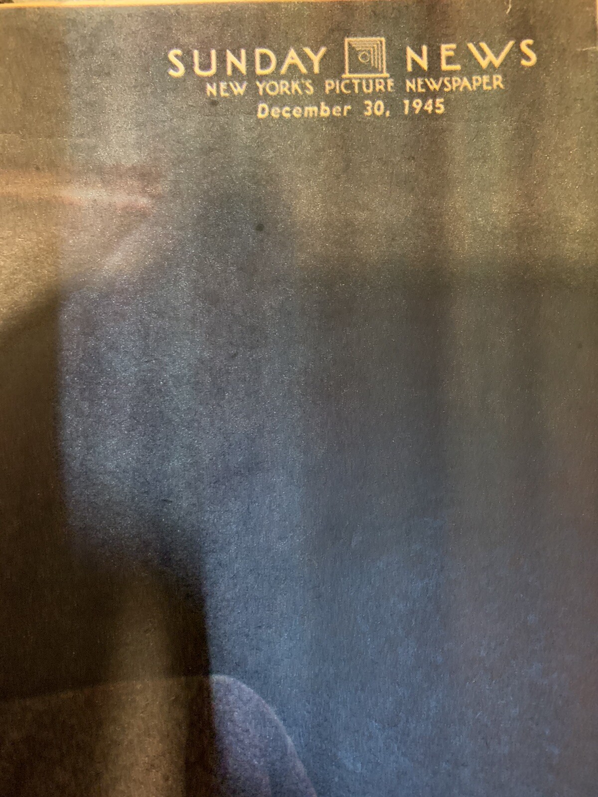 FRANK SINATRA December 30 1945 SUNDAY NEWS New York Picture Newspaper