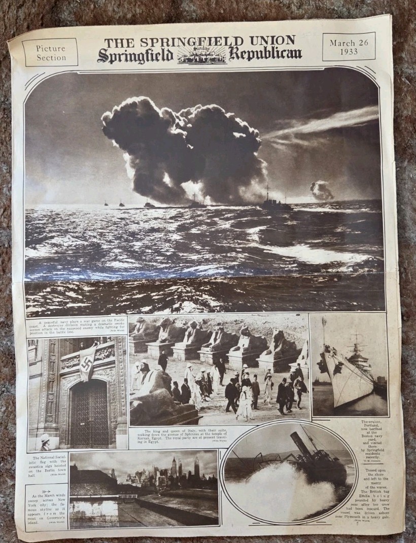 The Springfield Union Springfield Republican March 26 1933 Picture Section