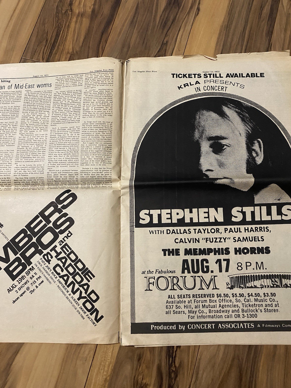 Lot of 4 Los Angeles LA Free Press Newspapers Loads of Vintage Music Ads