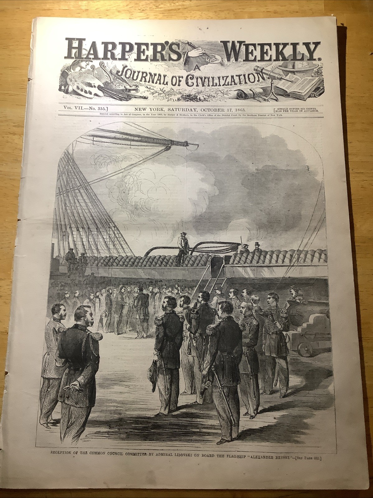 1863 Harper’s Weekly Civil War Newspaper ~ Great Civil War Content and Prints