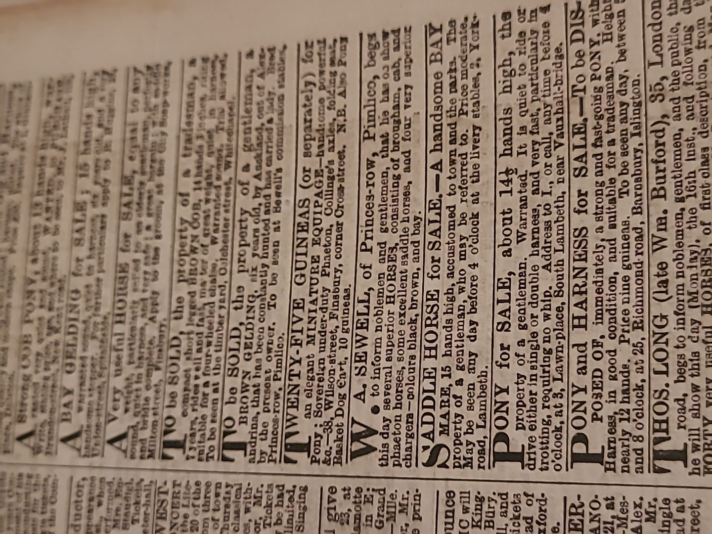 THE TIMES LONDON ANTIQUE 1853 NEWSPAPER COMPLETE Original May 16th Ephemera