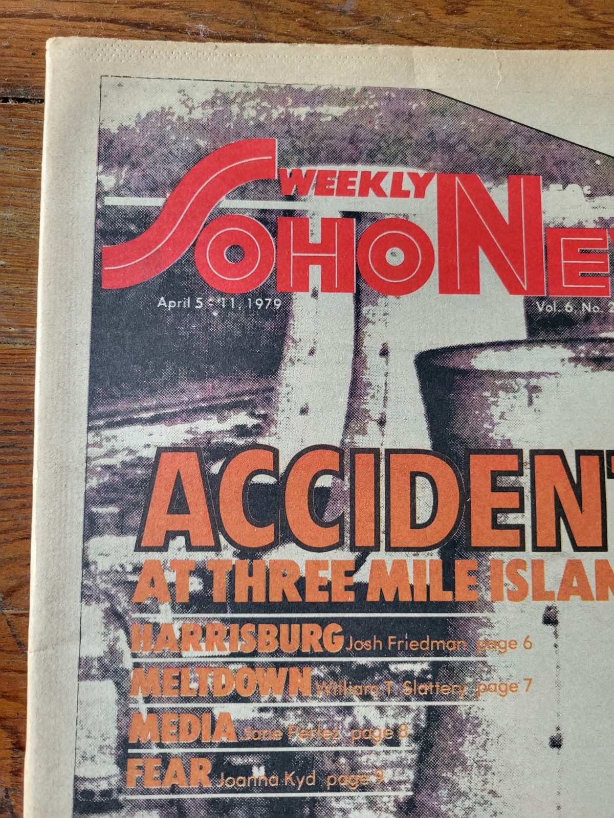Soho News, NYC, April 5-11, 1979, Three Mile Island Accident, Maryse Holder