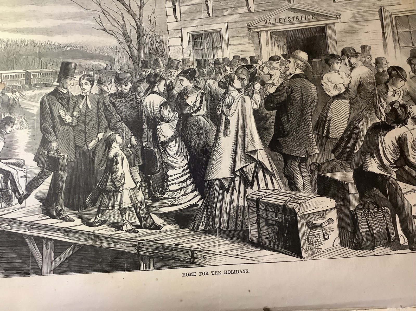 1869 HARPER’S WEEKLY NEWSPAPER ~ SANTA COVER ~ WINSLOW HOMER PRINT