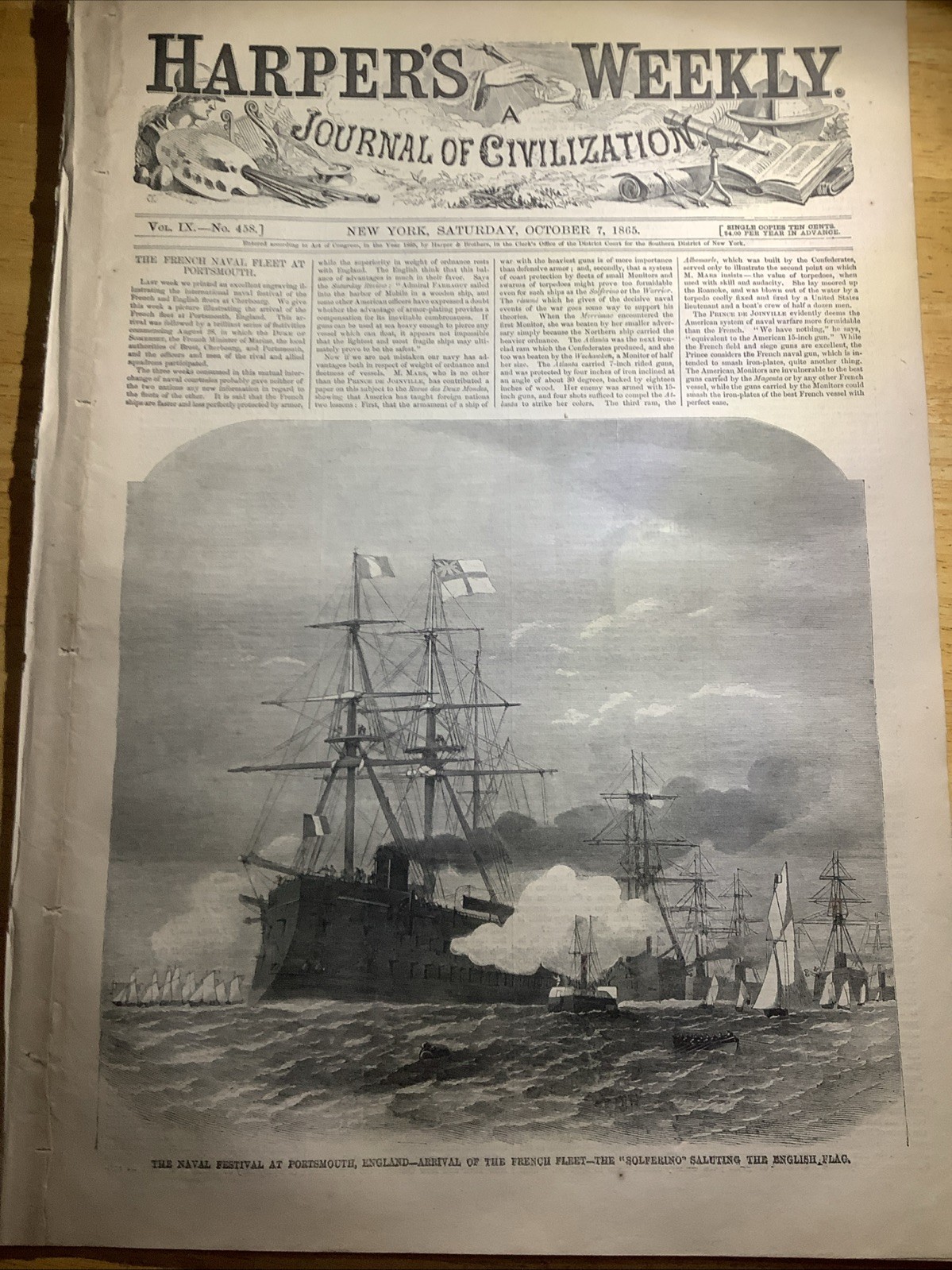 1865 Harper’s Weekly Civil War Newspaper ~ Great Civil War Content and Prints