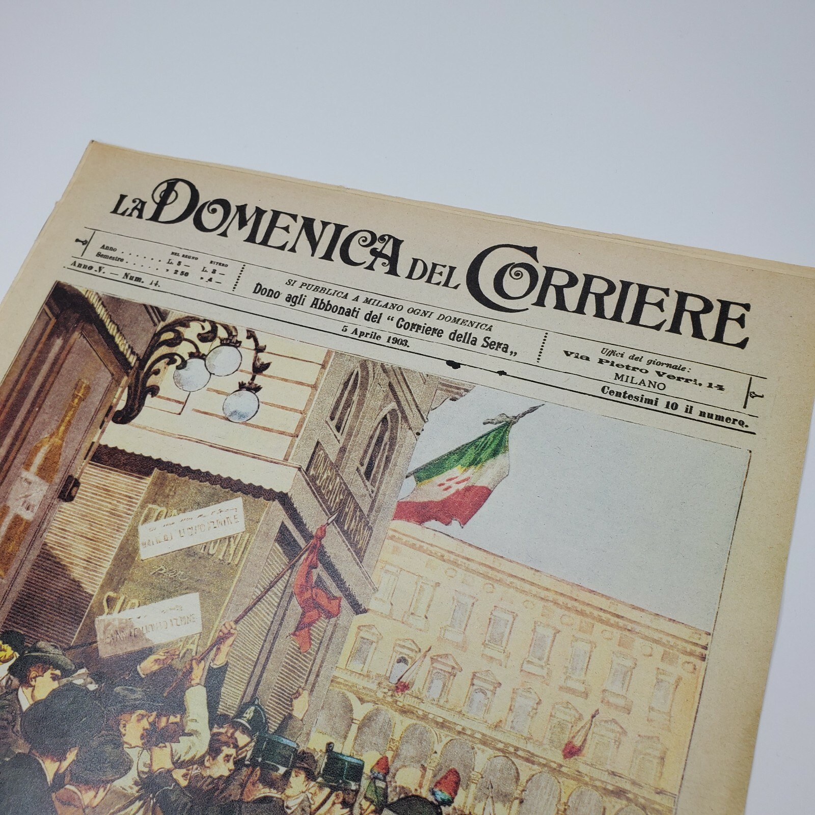 La Domenica Del Corriere The Sunday Courier Italian Newspaper 1903 Riot