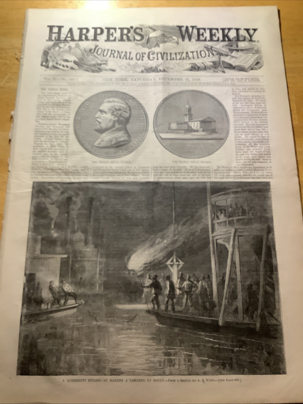 1866 HARPER’S WEEKLY NEWSPAPER ~ CIVIL WAR RECONSTRUCTION ~ GREATS PRINTS