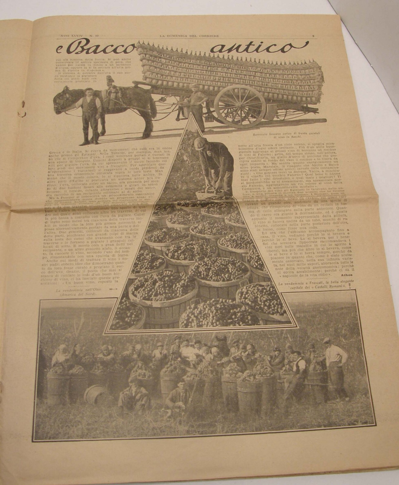 SEPTEMBER 1932 LA DOMENICA DEL CORRIERE ITALIAN NEWSPAPER QUEEN ELENA COVER