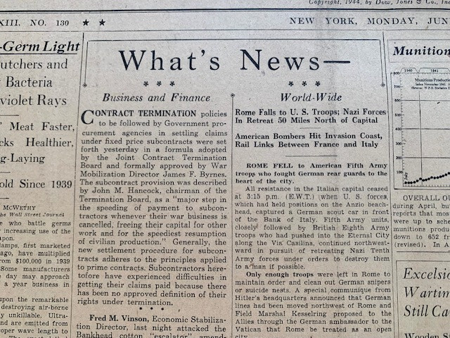 4 December 12 1946 WSJ News Wall Street Journal Original Birthday Newspaper