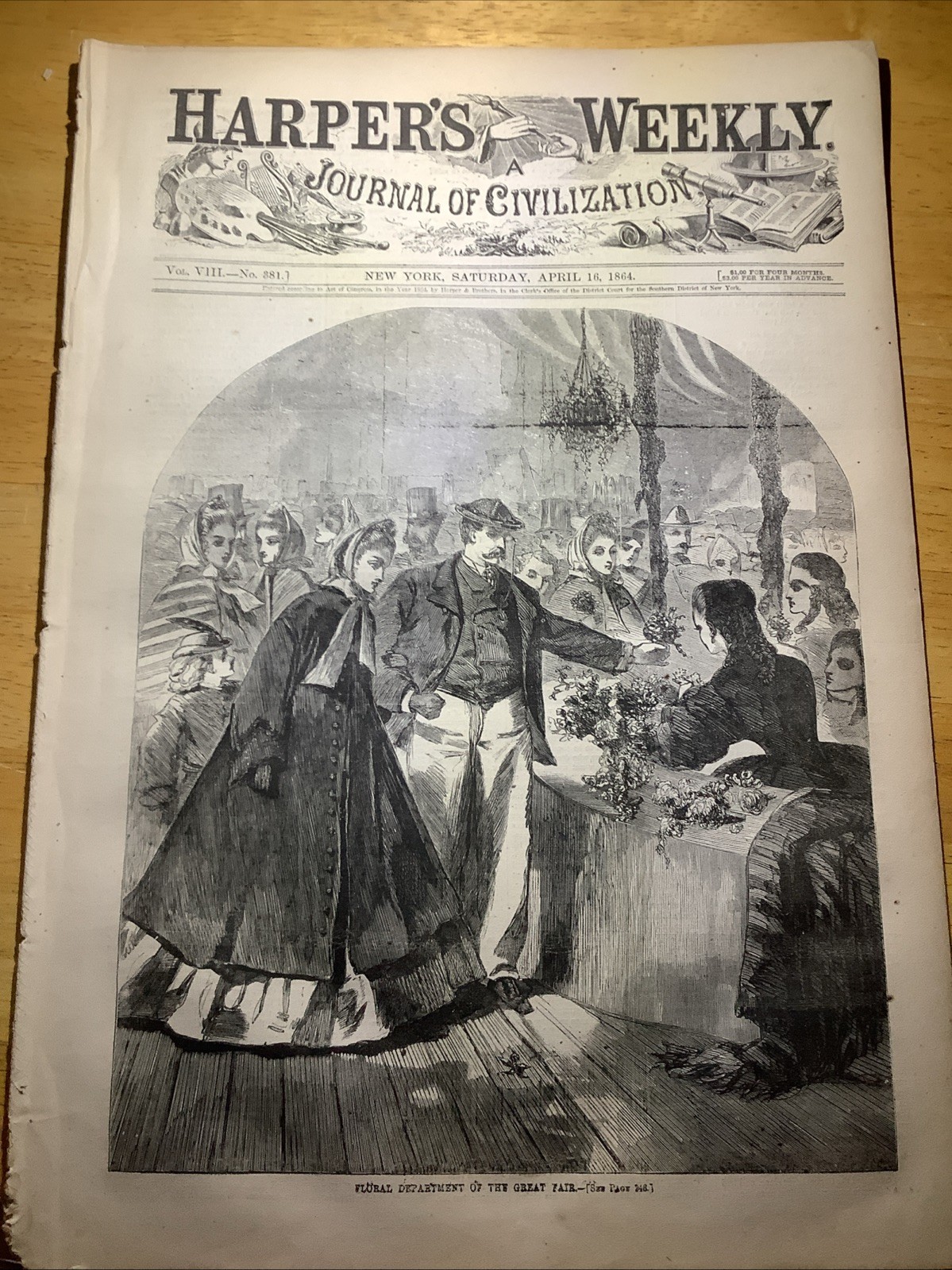 1864 Harper’s Weekly Civil War Newspaper ~ Great Civil War Content and Prints