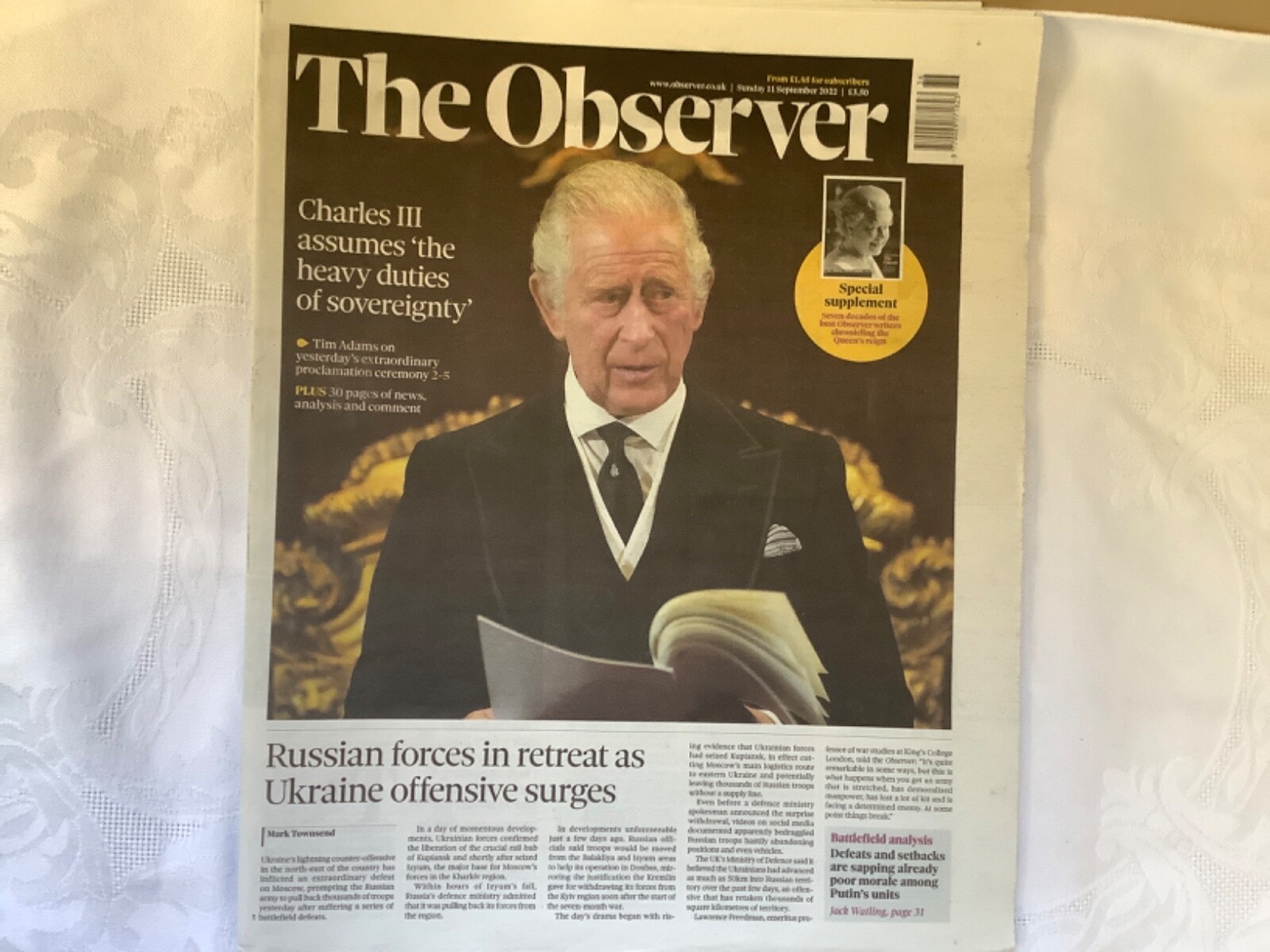The Observer Sunday 11 September 2022 King Charles III