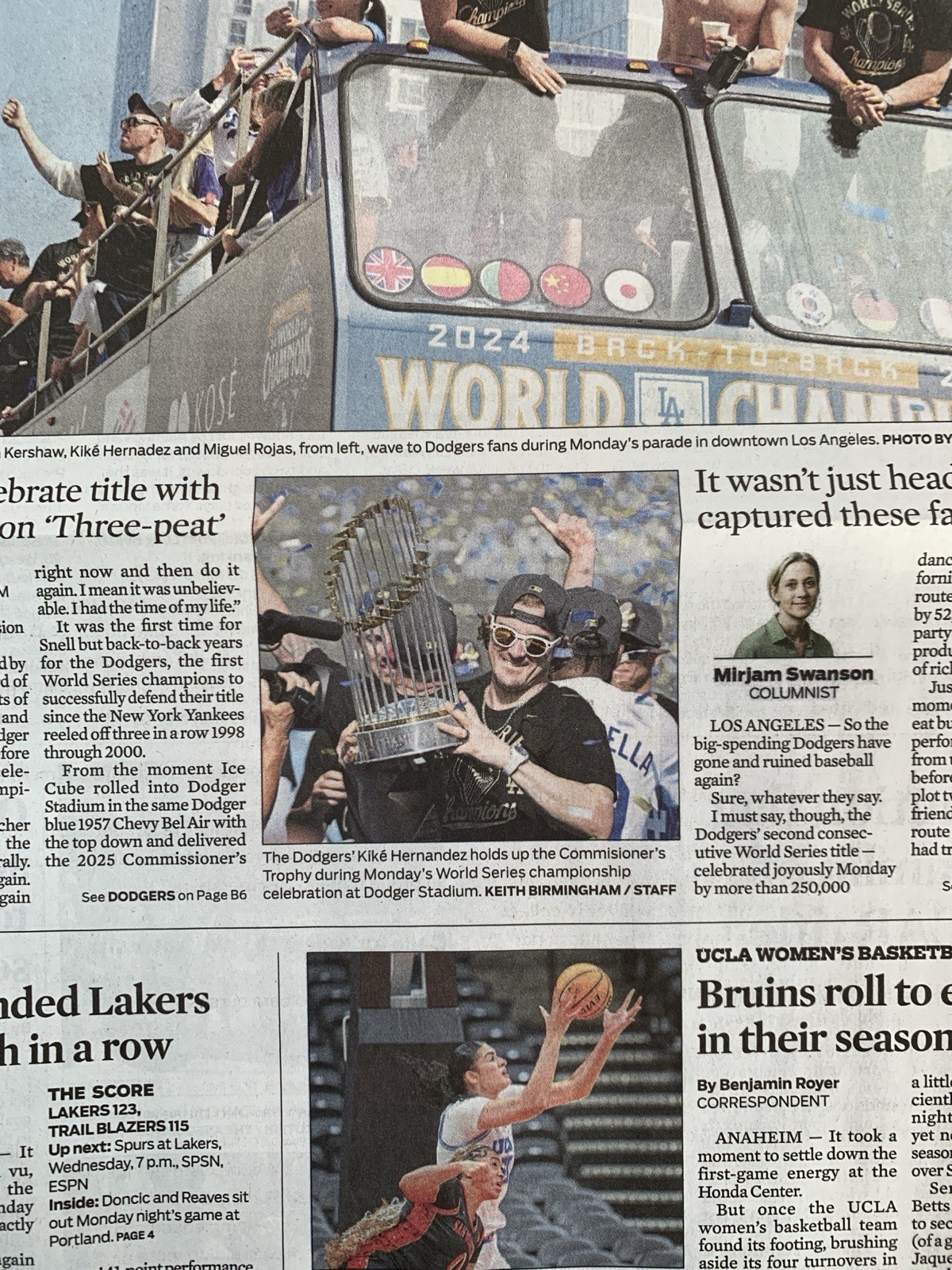 Los Angeles Dodgers World Series Championships & LA Parade ~ OC Register 2025
