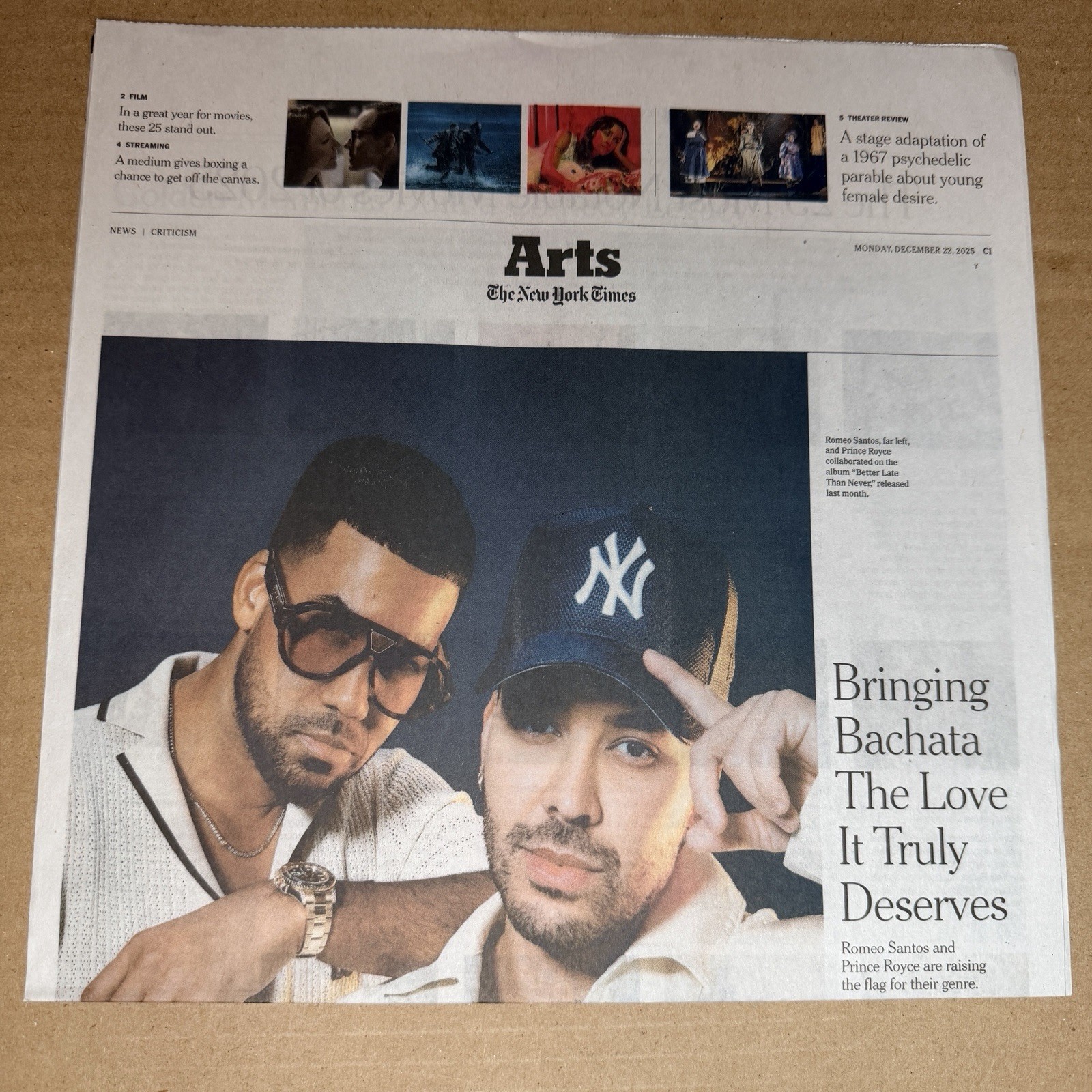 The New York Times Newspaper December 22 2025 Complete Print Paper UNREAD NYT