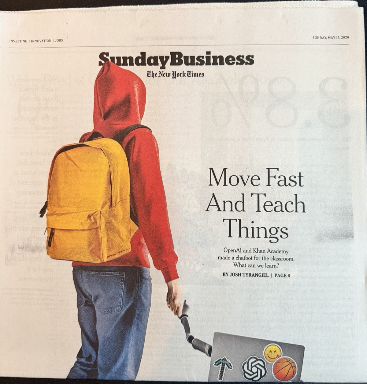 The New York Times Newspaper May 17 2026 SUNDAY Complete Print Paper UNREAD Nyt