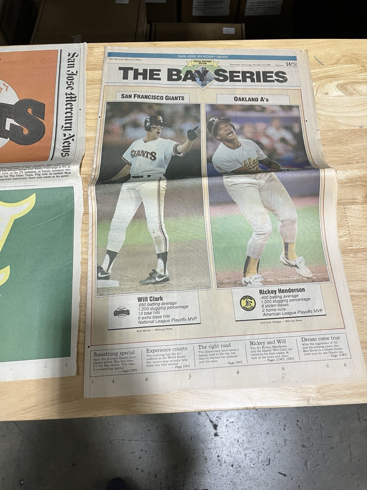 San Jose Mercury newspaper lot. 1989 MLB World Series. Oakland A’s S.F. Giants
