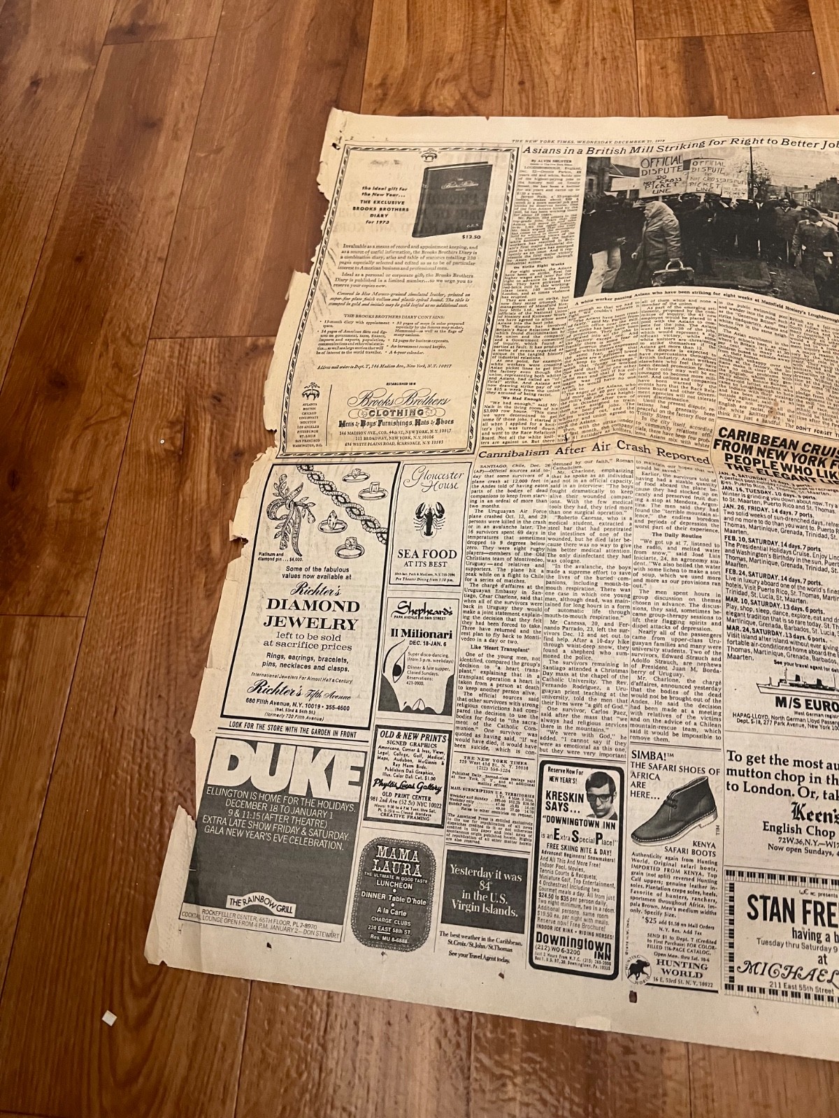 New York Times Paper December 27 1972 Late Edition Truman is Dead