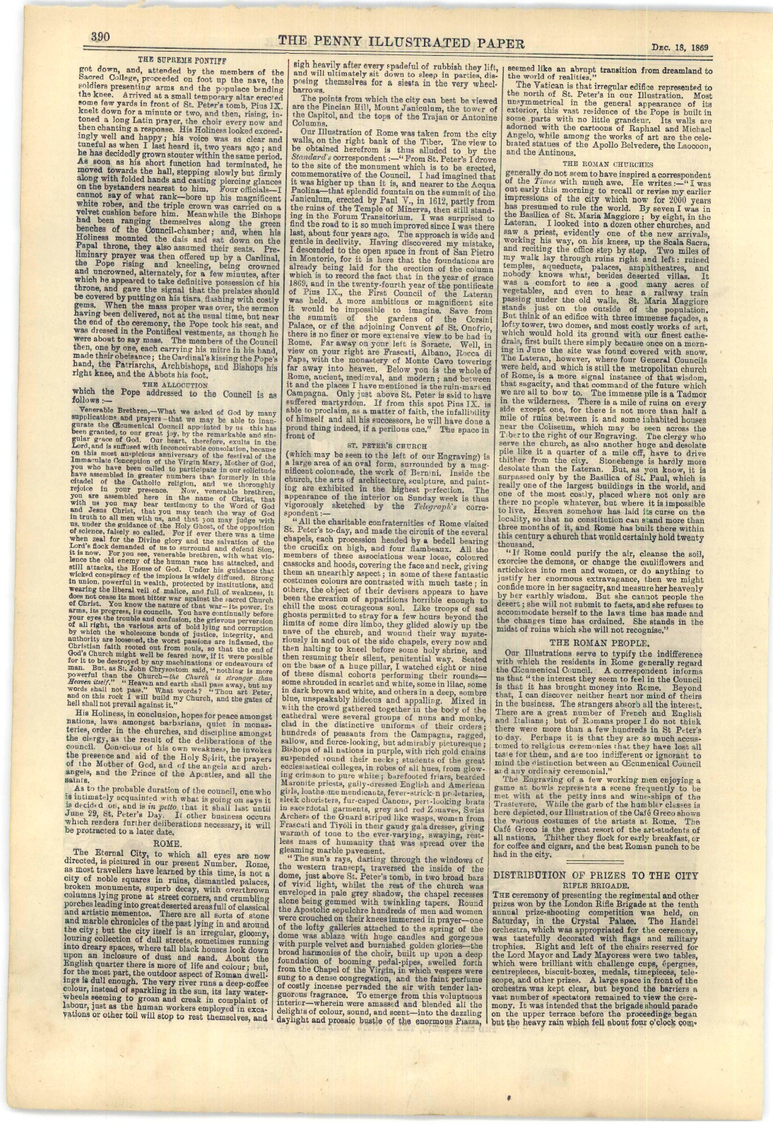 1869 Penny Ilustrated Paper, Devon Savages, NY Richardson Tragedy,Irish Troubles