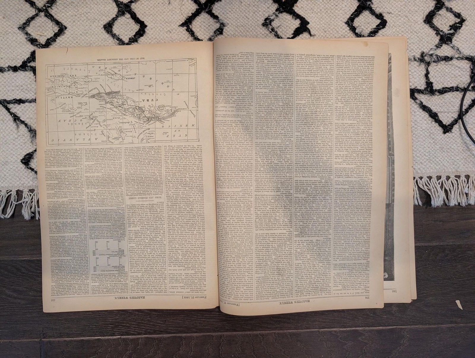 Feb 27 1869 Harpers Weekly, Washington Resigning Commission, Union Pacific RR