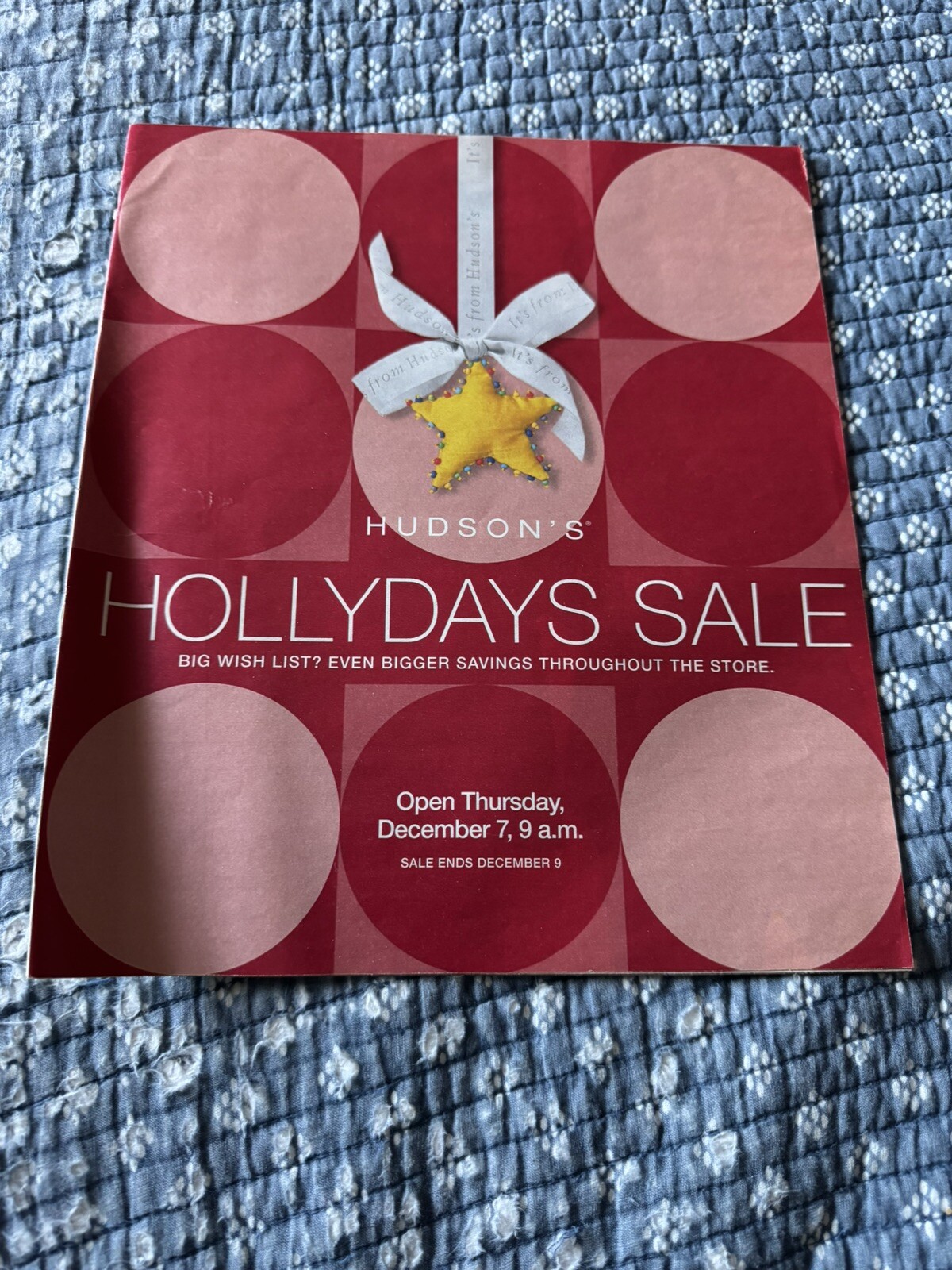 Hudson’s Today Insert December 2000 Holiday Macys Marshall Field’s VG/EXCELLENT