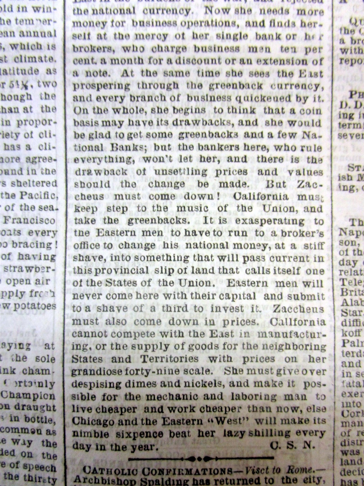1869 newspaper DETAILED early DESCRIPTION of SAN FRANCISCO California 155 yr ago